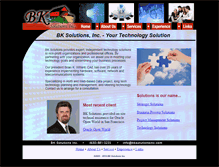 Tablet Screenshot of bksolutionsinc.com